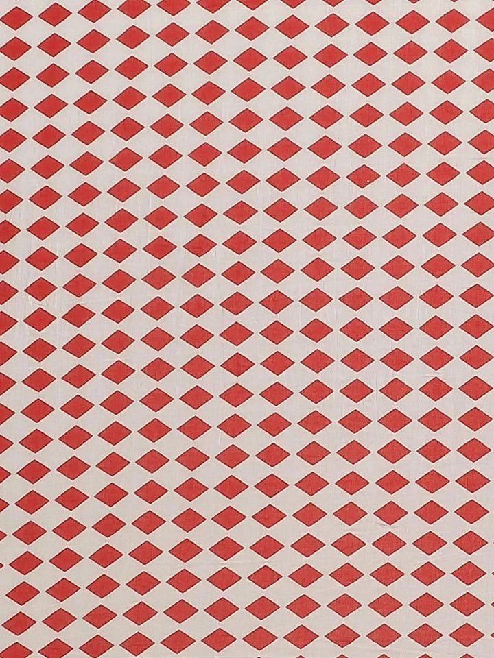 Blue Printed Cotton Saree - Libas