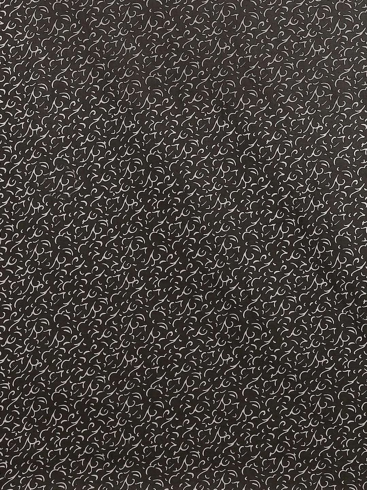 Blue Printed Cotton Saree - Libas