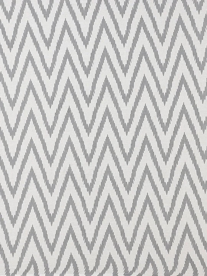 Blue Printed Cotton Saree - Libas