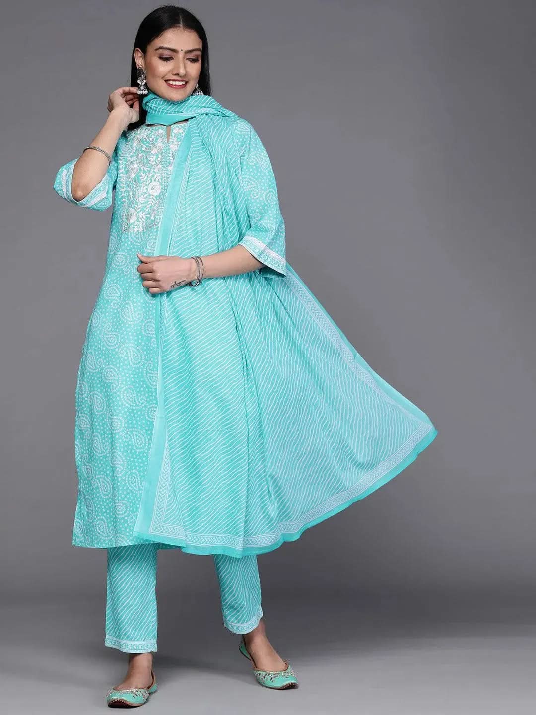 Buy Blue Printed Cotton Suit Set - 33143O-XS | Libas Ethnic Wear Online
Buy Blue Printed Cotton Suit Set - 33143O-XS | Libas Ethnic Wear Online