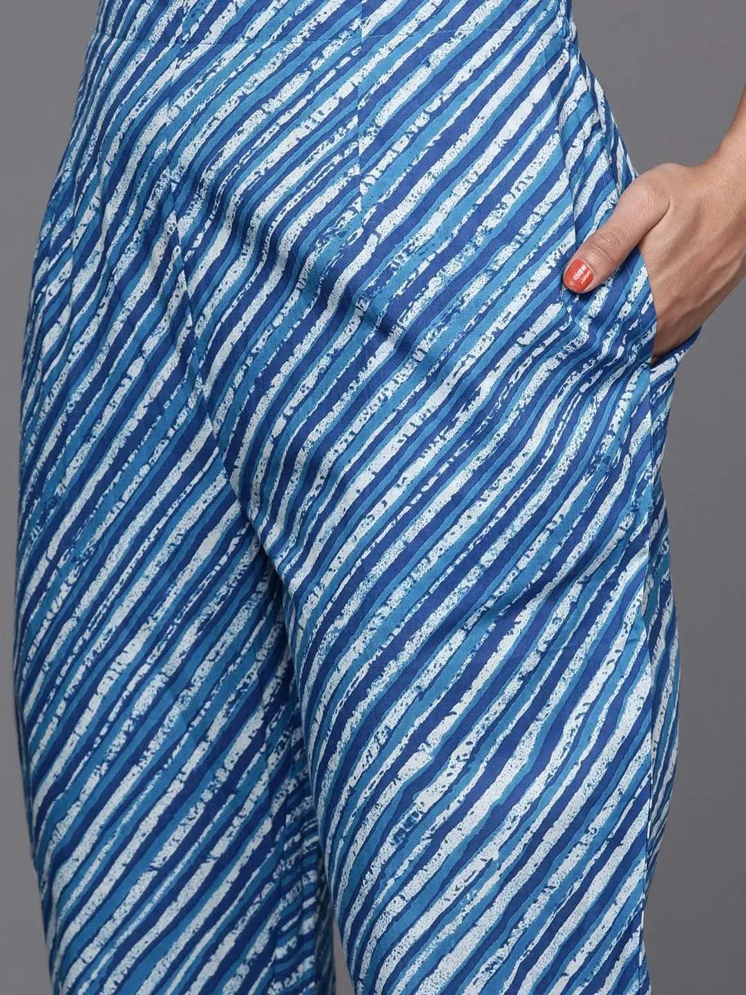 Buy Blue Printed Cotton Suit Set - 33262O-XS | Libas Ethnic Wear Online
Buy Blue Printed Cotton Suit Set - 33262O-XS | Libas Ethnic Wear Online