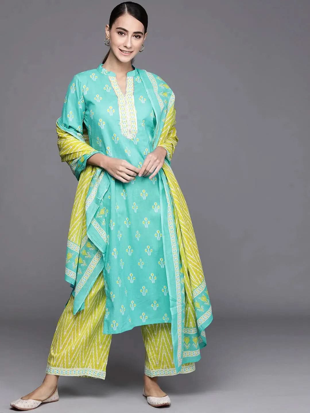 Buy Blue Printed Cotton Suit Set - 20343F-XS | Libas Ethnic Wear Online
Buy Blue Printed Cotton Suit Set - 20343F-XS | Libas Ethnic Wear Online