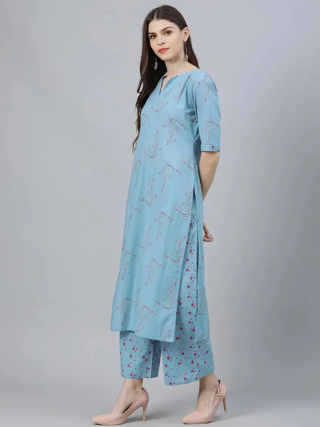 Buy Blue Printed Rayon Suit Set - 6909-XS | Libas Ethnic Wear Online
Buy Blue Printed Rayon Suit Set - 6909-XS | Libas Ethnic Wear Online