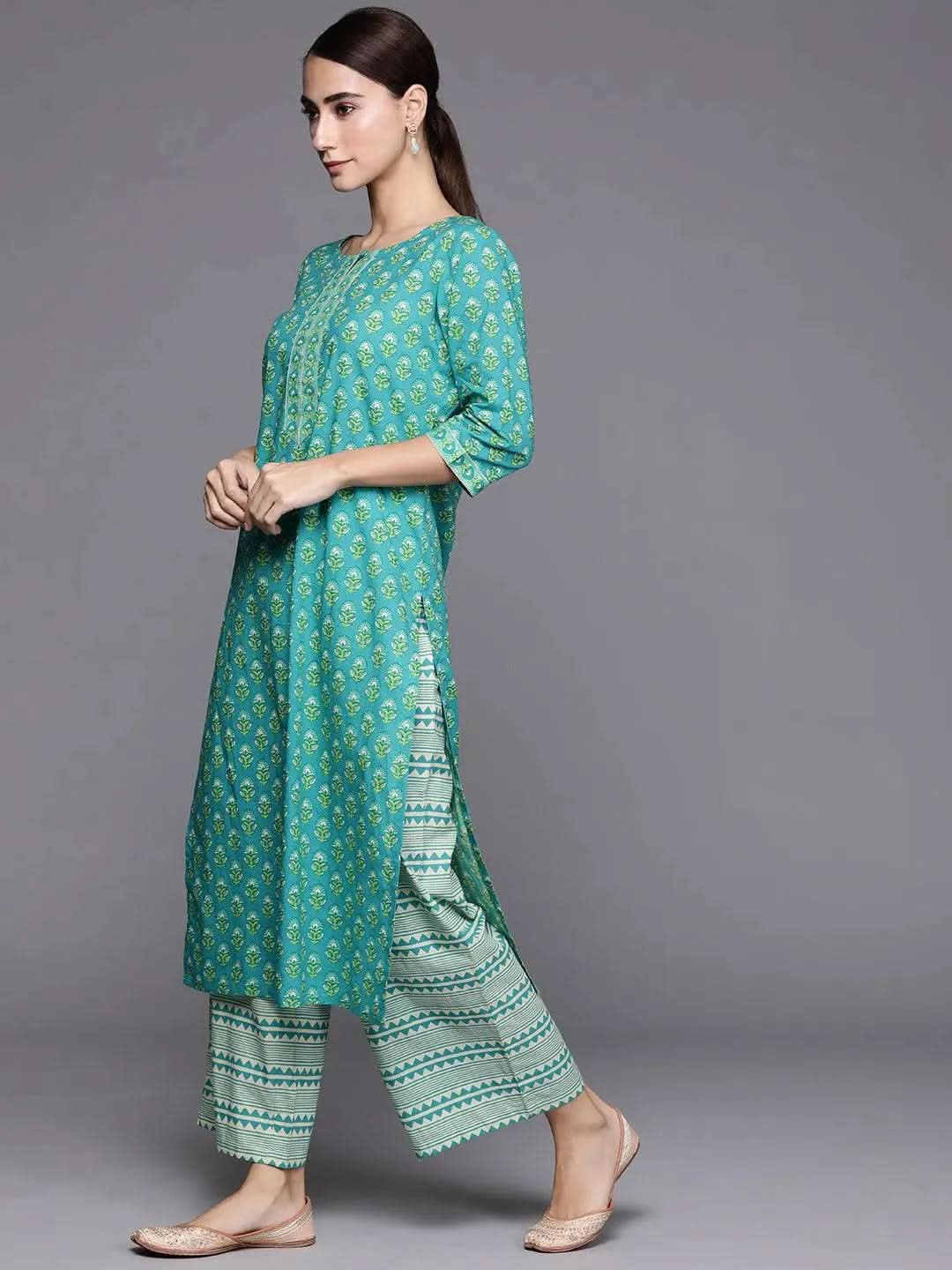 Buy Blue Printed Cotton Suit Set - 20348F- | Libas Ethnic Wear Online
Buy Blue Printed Cotton Suit Set - 20348F- | Libas Ethnic Wear Online