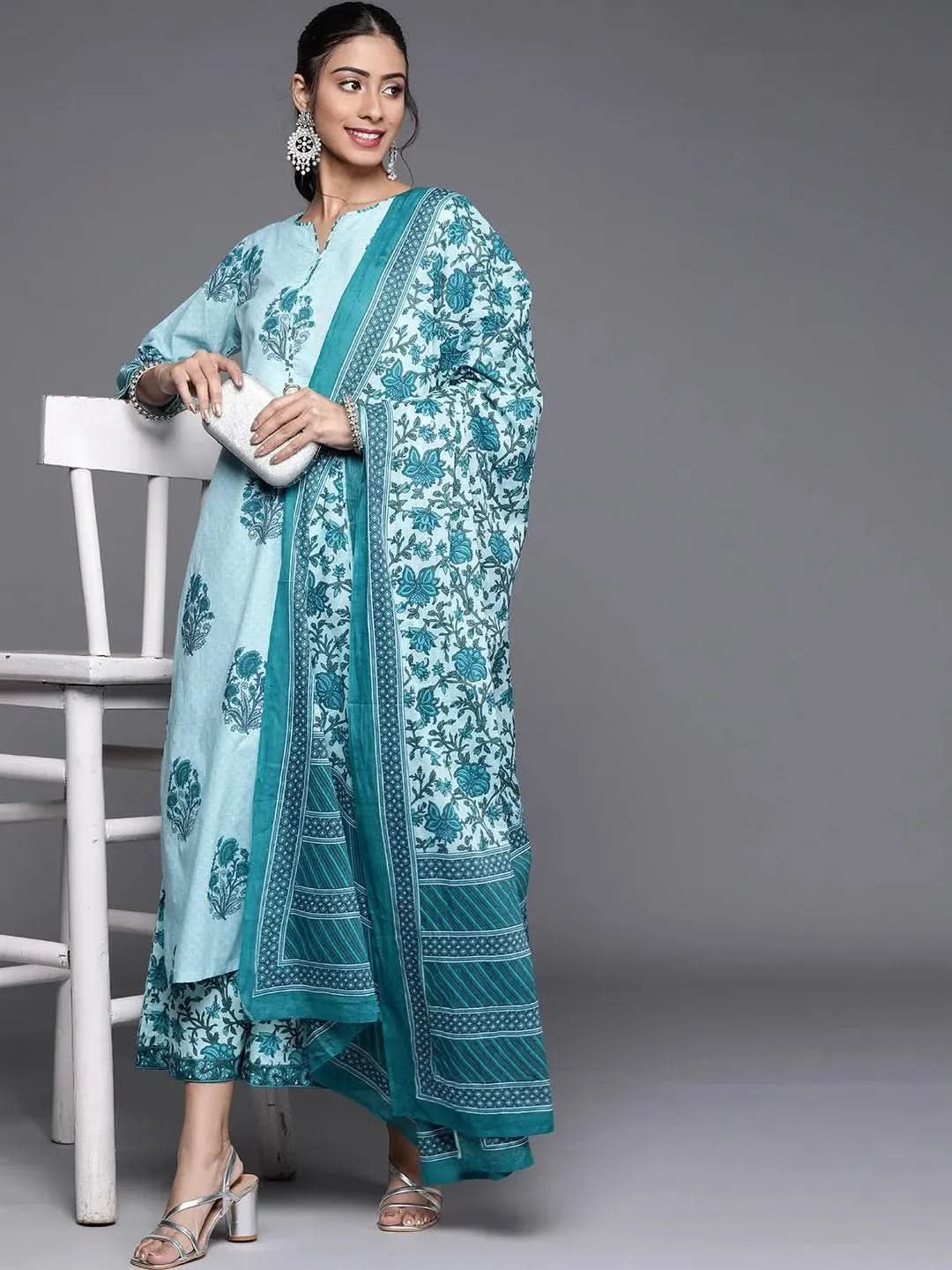 Buy Blue Printed Cotton Suit Set - 20112O-XS | Libas Ethnic Wear Online
Buy Blue Printed Cotton Suit Set - 20112O-XS | Libas Ethnic Wear Online