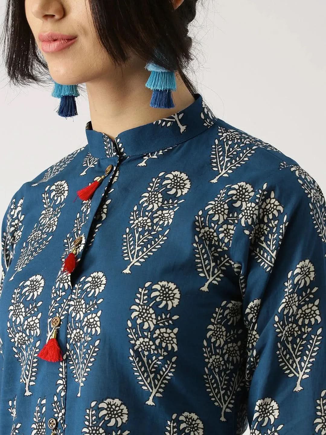 Buy Blue Printed Cotton Kurta Set - 5468- | Libas Ethnic Wear Online
Buy Blue Printed Cotton Kurta Set - 5468- | Libas Ethnic Wear Online