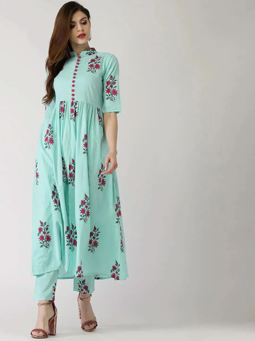 Buy Blue Printed Cotton Kurta Set - 5570E-XS | Libas Ethnic Wear Online 
Buy Blue Printed Cotton Kurta Set - 5570E-XS | Libas Ethnic Wear Online