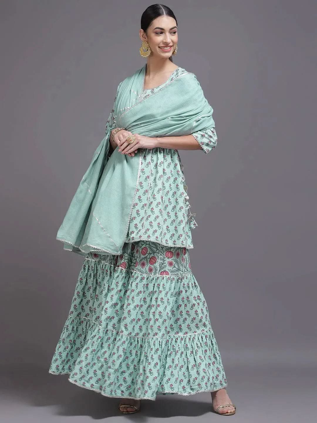 Buy Blue Printed Cotton Suit Set - 33244O- | Libas Ethnic Wear Online
Buy Blue Printed Cotton Suit Set - 33244O- | Libas Ethnic Wear Online