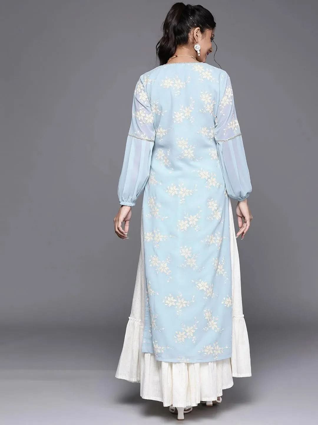 Buy Blue Printed Georgette Kurta - 23424O-XXL | Libas Ethnic Wear Online
Buy Blue Printed Georgette Kurta - 23424O-XXL | Libas Ethnic Wear Online