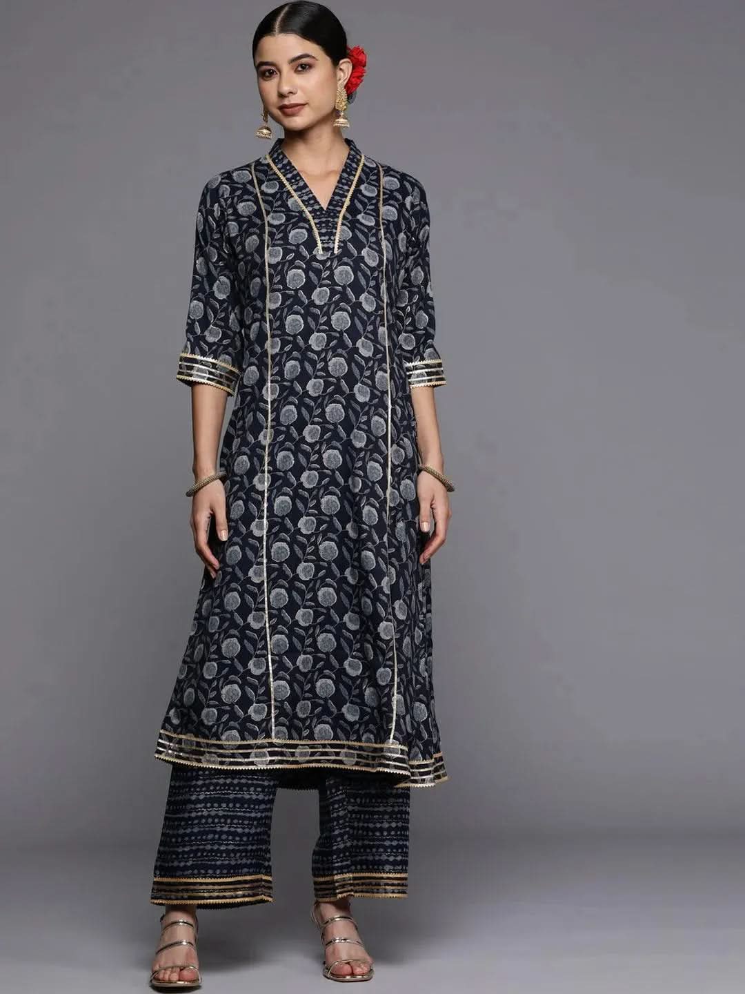 Blue Printed Rayon A-Line Kurta
Blue Printed Rayon A-Line Kurta