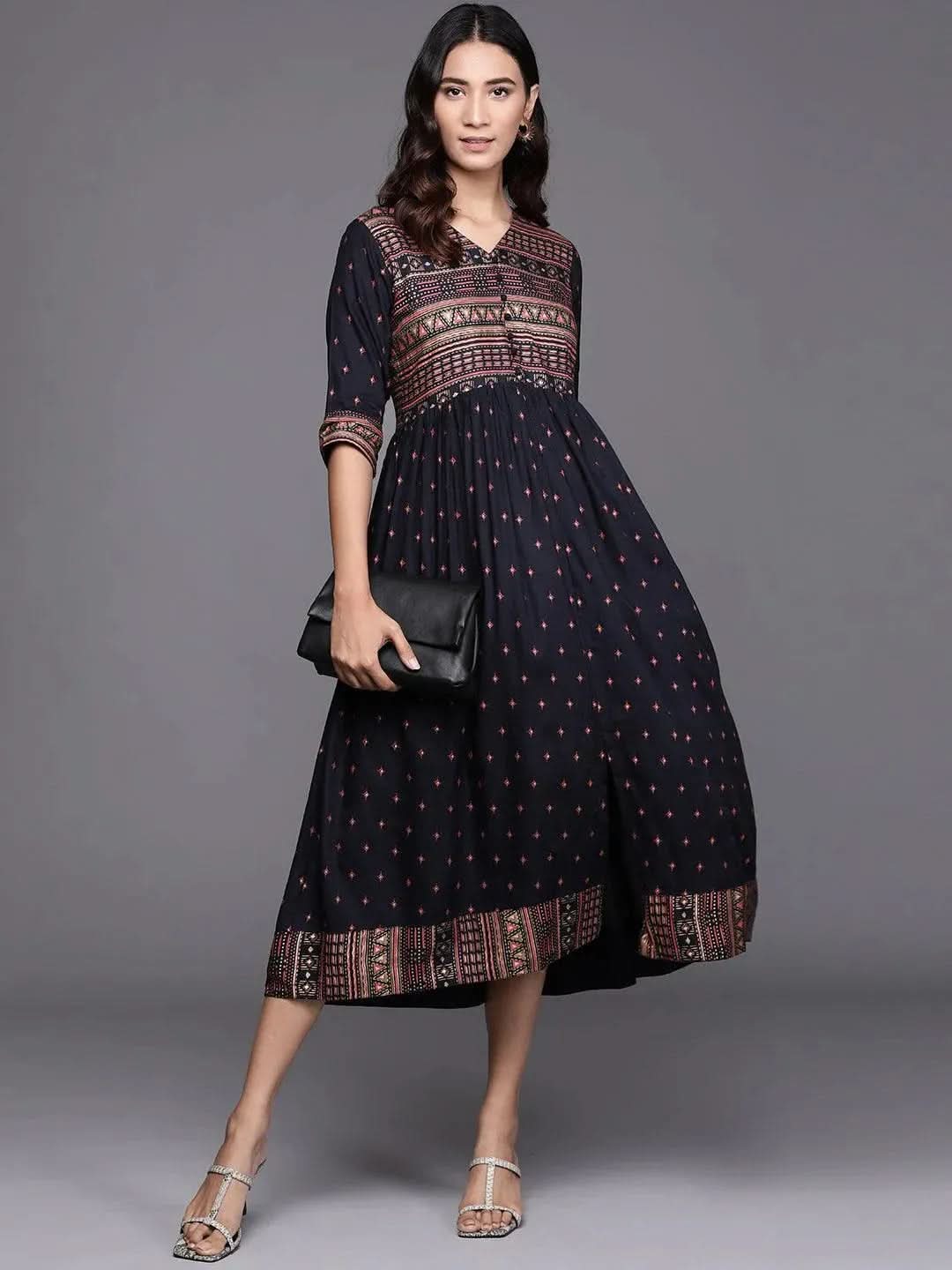 Buy Blue Printed Rayon Dress - 22073O-XS | Libas Ethnic Wear Online
Buy Blue Printed Rayon Dress - 22073O-XS | Libas Ethnic Wear Online