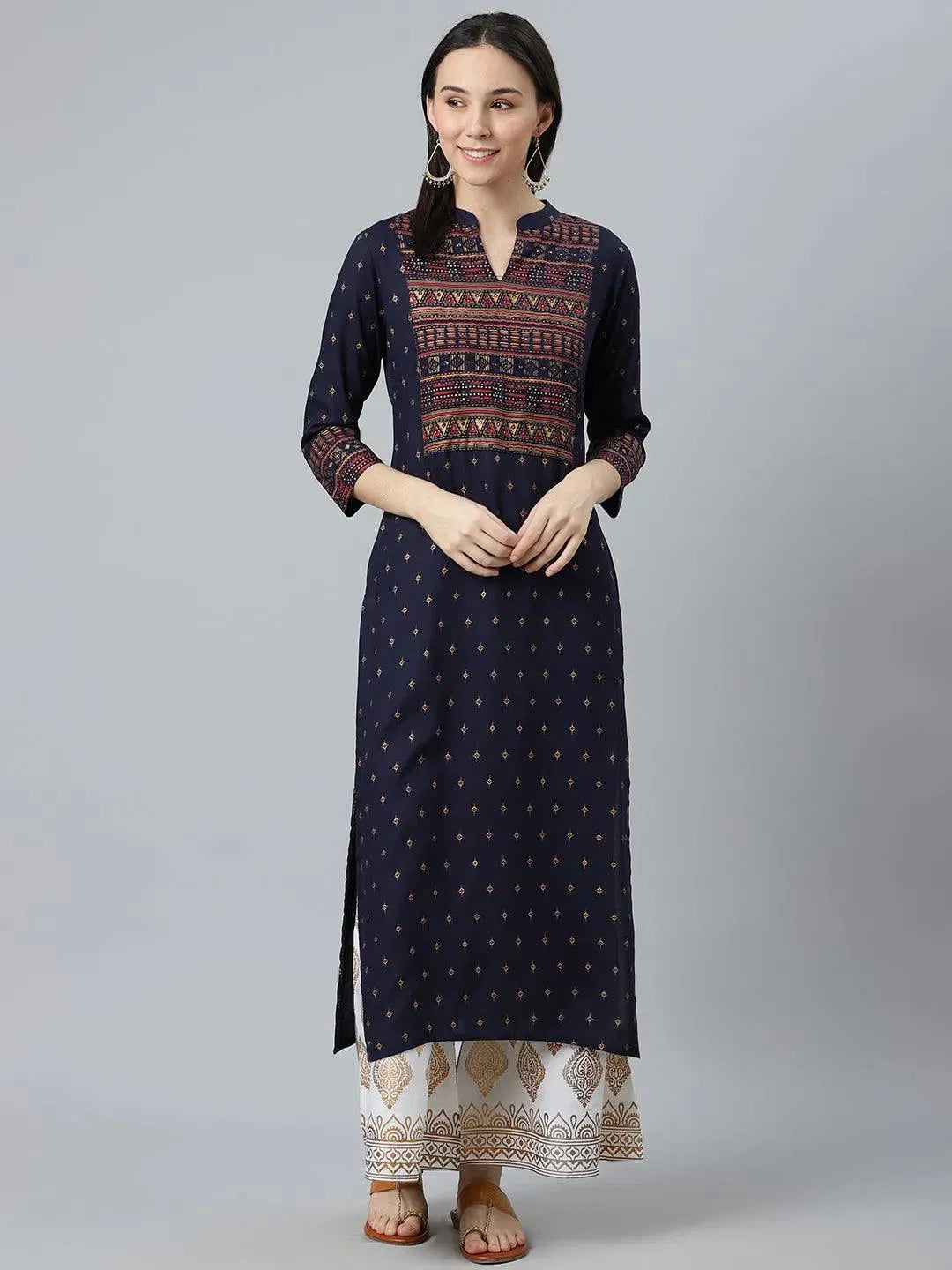 Blue Printed Rayon Kurta
Blue Printed Rayon Kurta
