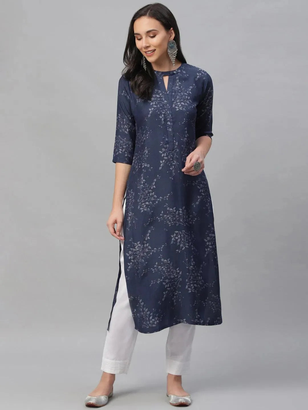 Blue Printed Rayon Kurta
Blue Printed Rayon Kurta