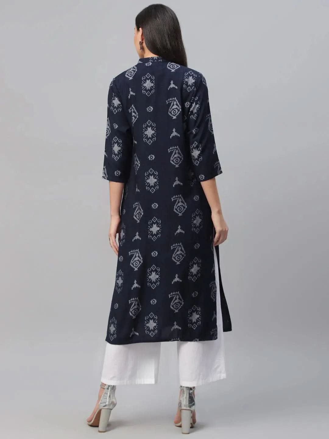 Blue Printed Rayon Kurta
Blue Printed Rayon Kurta