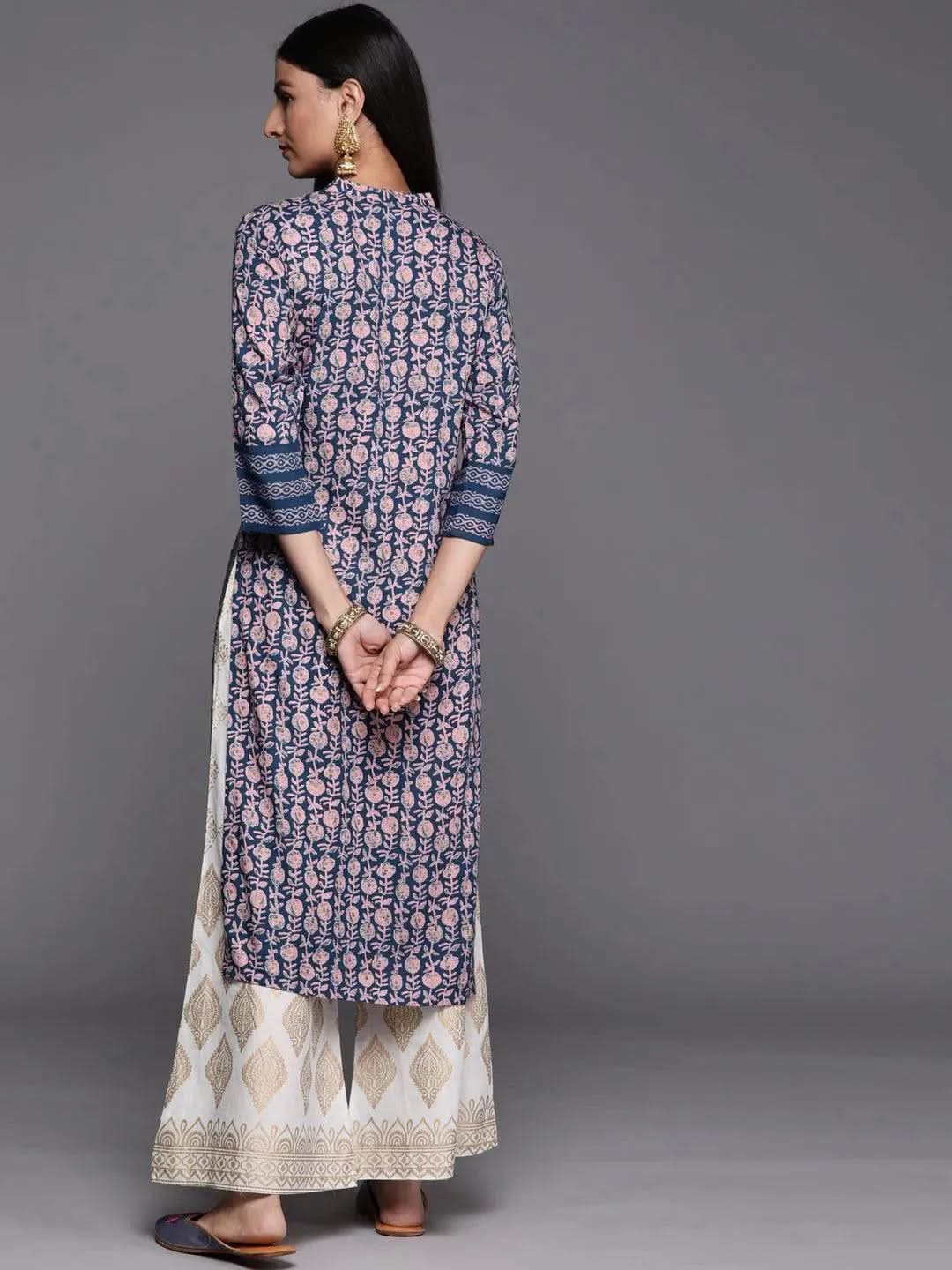 Blue Printed Rayon Straight Kurta
Blue Printed Rayon Straight Kurta