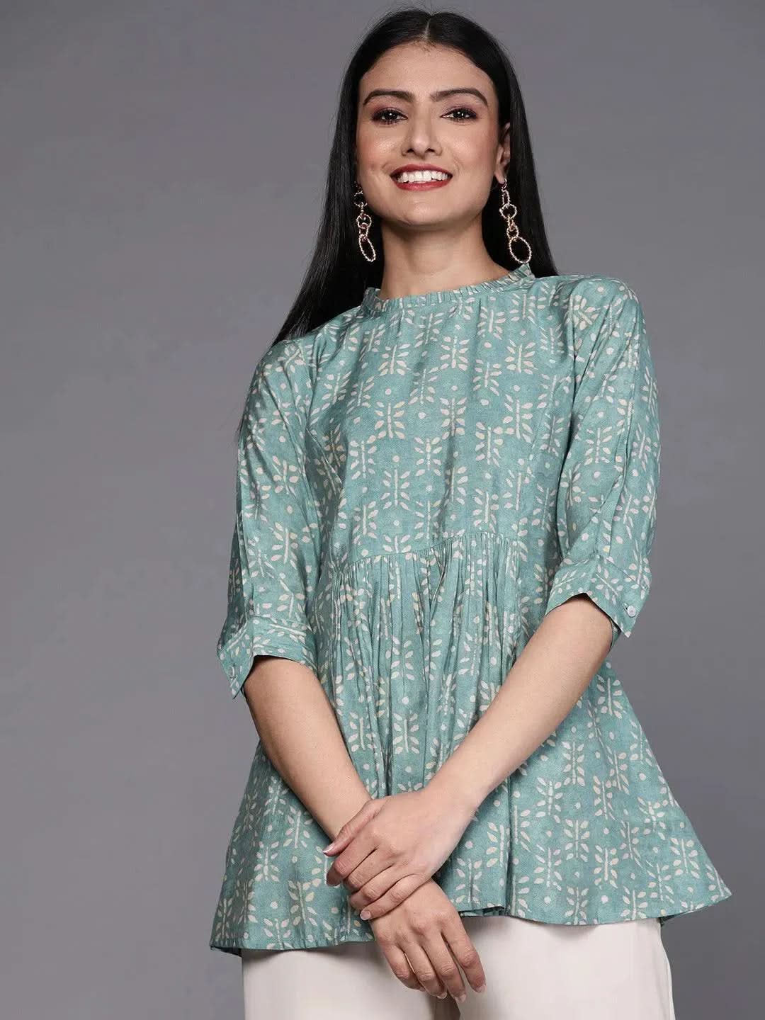 Buy Blue Printed Silk Blend Kurti - 23104O-XS | Libas Ethnic Wear Online
Buy Blue Printed Silk Blend Kurti - 23104O-XS | Libas Ethnic Wear Online