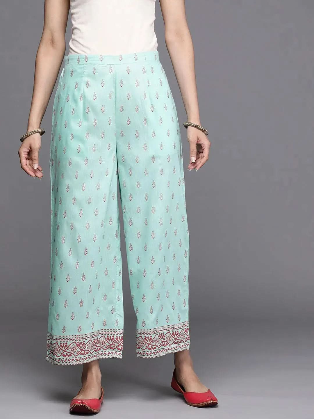 Buy Blue Printed Silk Palazzos - PL1022O- | Libas Ethnic Wear Online
Buy Blue Printed Silk Palazzos - PL1022O- | Libas Ethnic Wear Online