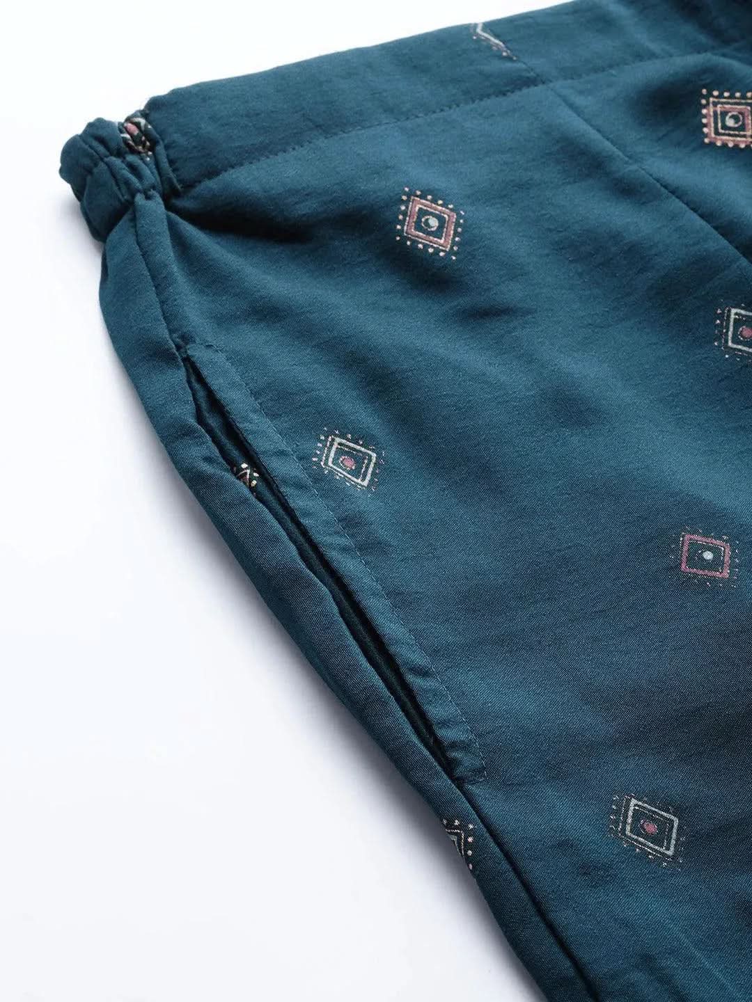 Buy Blue Printed Silk Palazzos - PL895O-XL | Libas Ethnic Wear Online
Buy Blue Printed Silk Palazzos - PL895O-XL | Libas Ethnic Wear Online