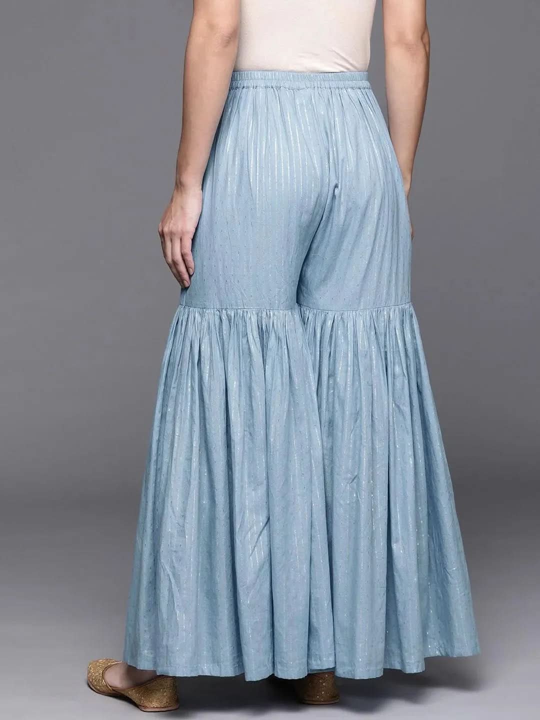 Buy Blue Self Design Cotton Sharara Pants- PL981O-S | Libas Ethnic Wear Online
Buy Blue Self Design Cotton Sharara Pants- PL981O-S | Libas Ethnic Wear Online