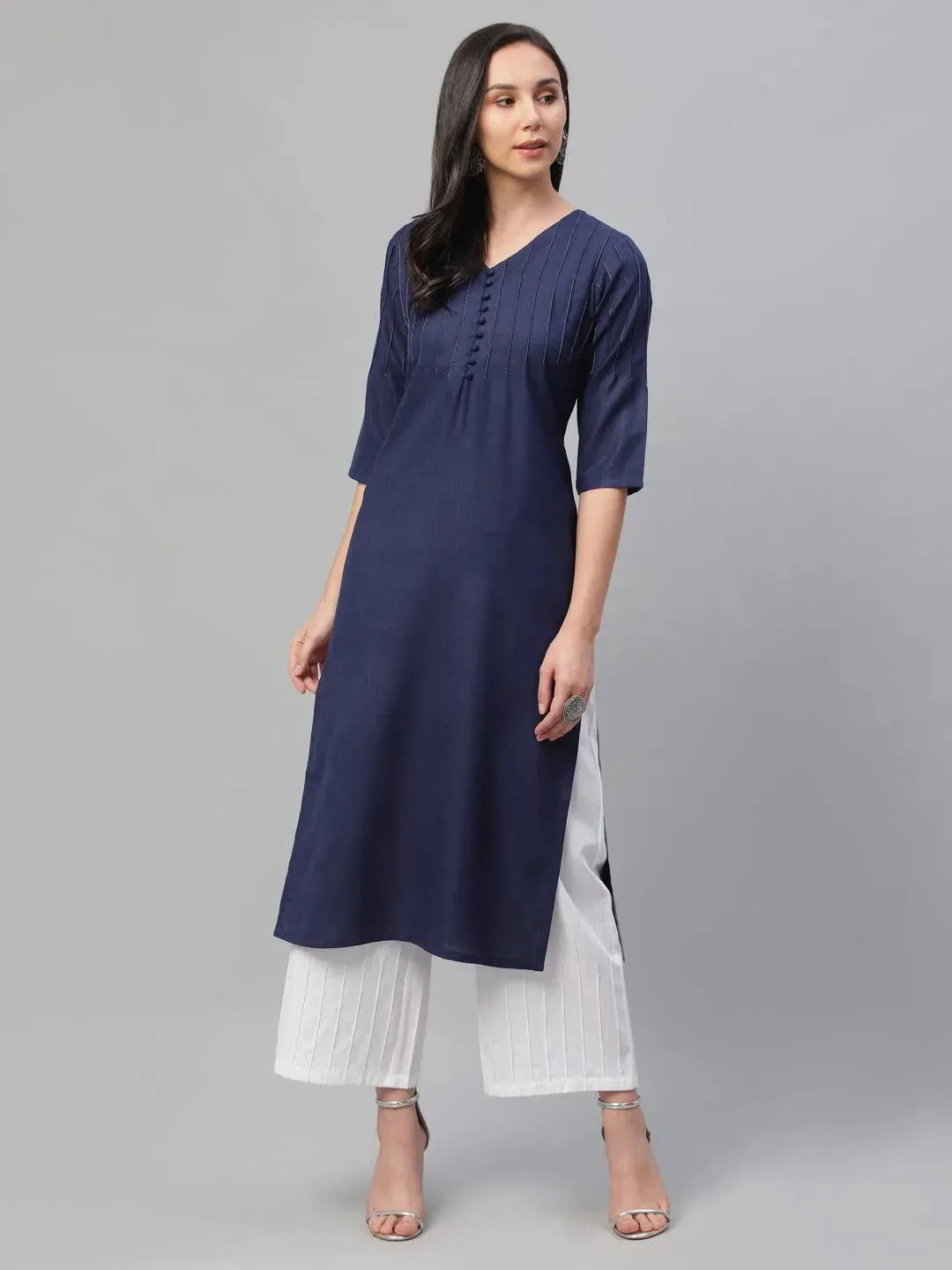 Buy Blue Solid Cotton Kurta - 9176F- | Libas Ethnic Wear Online
Buy Blue Solid Cotton Kurta - 9176F- | Libas Ethnic Wear Online