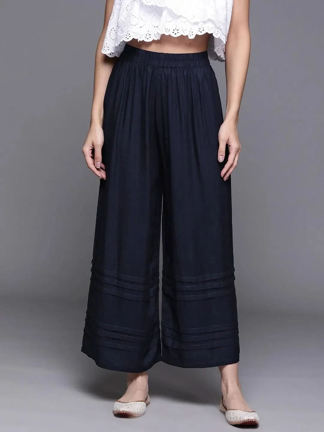 Buy Blue Solid Rayon Palazzos - PL915O-S | Libas Ethnic Wear Online
Buy Blue Solid Rayon Palazzos - PL915O-S | Libas Ethnic Wear Online