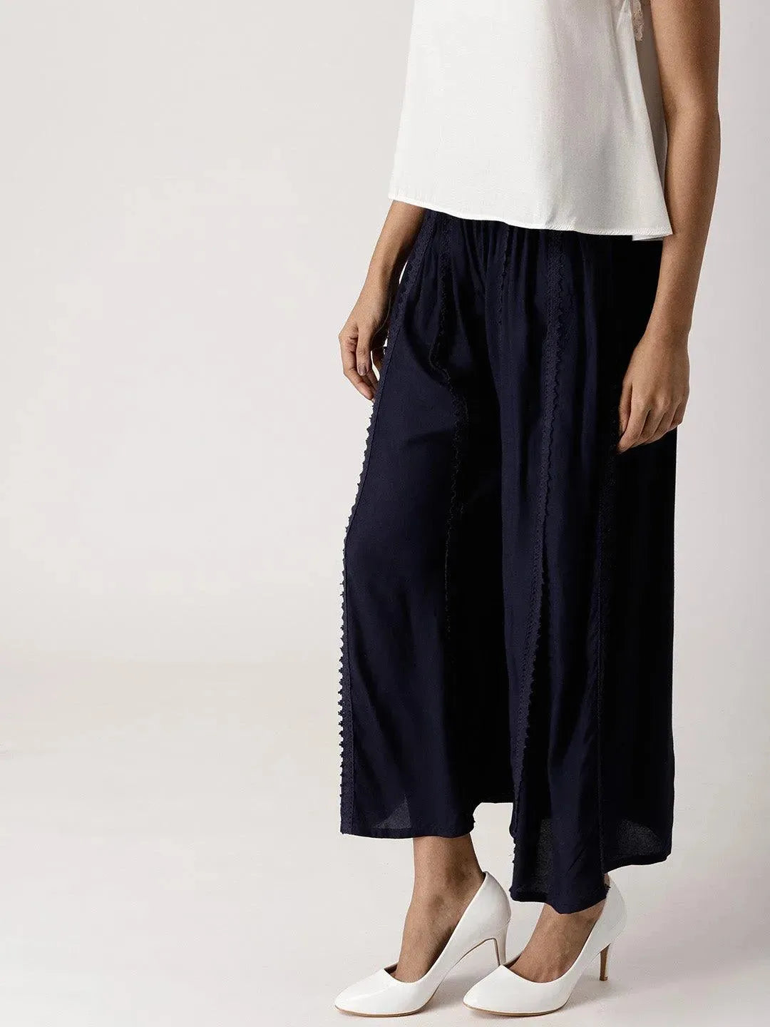 Buy Blue Solid Rayon Palazzos - PL587- | Libas Ethnic Wear Online
Buy Blue Solid Rayon Palazzos - PL587- | Libas Ethnic Wear Online