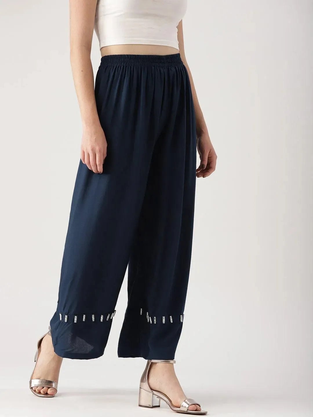 Buy Blue Solid Rayon Palazzos - PL429-XL | Libas Ethnic Wear Online
Buy Blue Solid Rayon Palazzos - PL429-XL | Libas Ethnic Wear Online