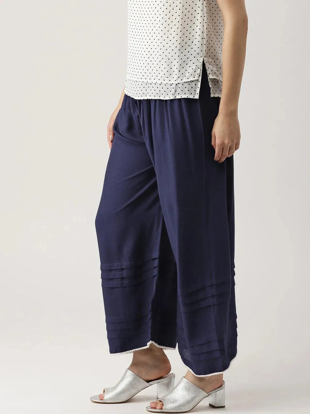 Buy Blue Solid Rayon Palazzos - PL478- | Libas Ethnic Wear Online
Buy Blue Solid Rayon Palazzos - PL478- | Libas Ethnic Wear Online