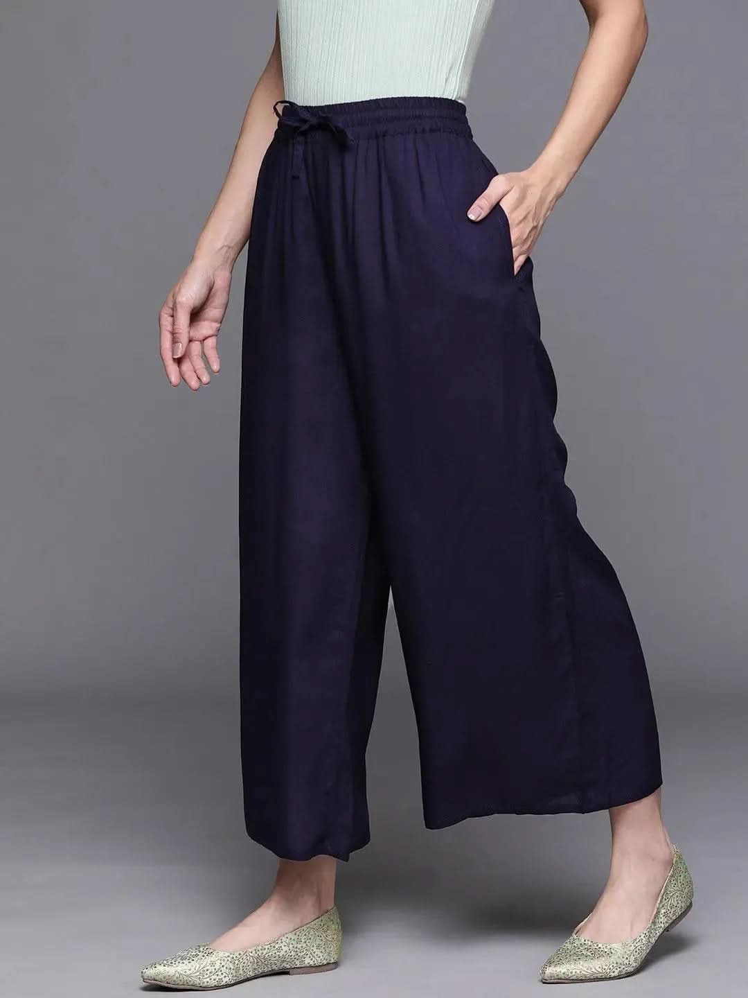 Buy Blue Solid Rayon Palazzos - PL944O- | Libas Ethnic Wear Online
Buy Blue Solid Rayon Palazzos - PL944O- | Libas Ethnic Wear Online