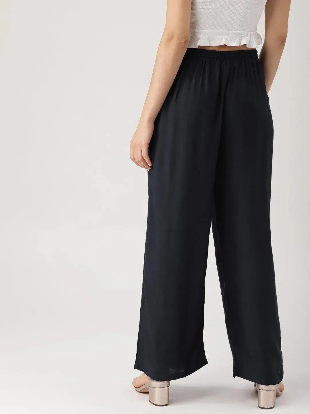 Blue Solid Rayon Palazzos
Blue Solid Rayon Palazzos