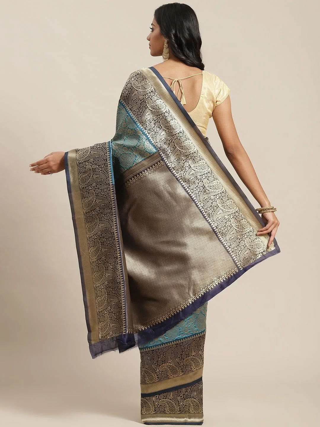 Buy Blue Woven Design Brocade Saree - 14689 | Libas Ethnic Wear Online
Buy Blue Woven Design Brocade Saree - 14689 | Libas Ethnic Wear Online