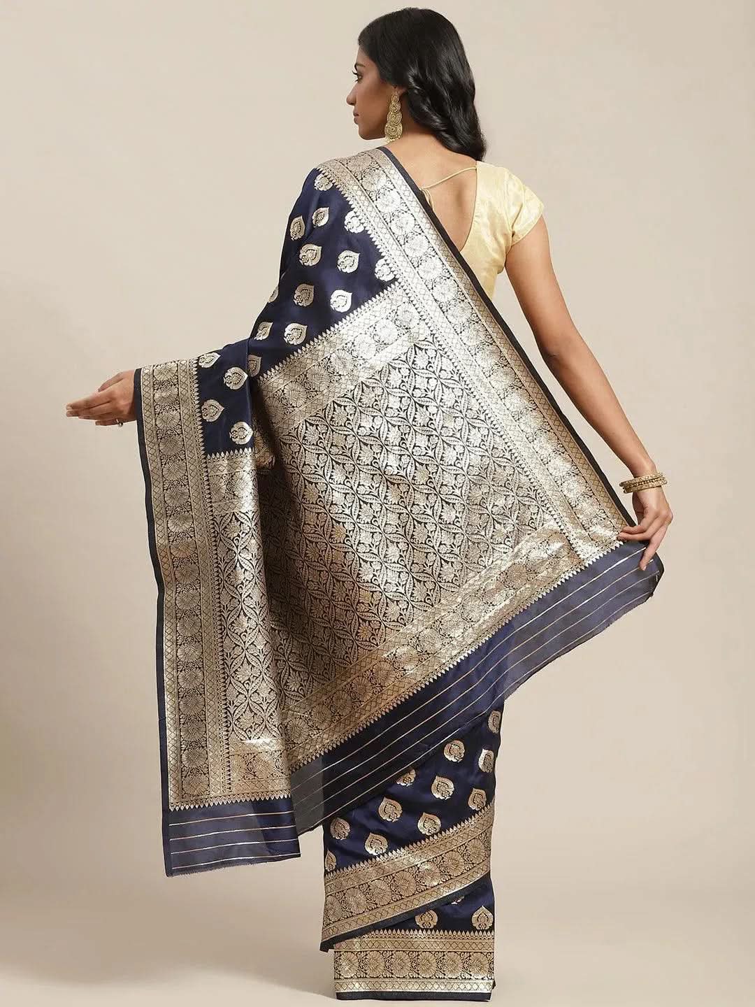 Buy Blue Woven Design Brocade Saree - 14667 | Libas Ethnic Wear Online
Buy Blue Woven Design Brocade Saree - 14667 | Libas Ethnic Wear Online