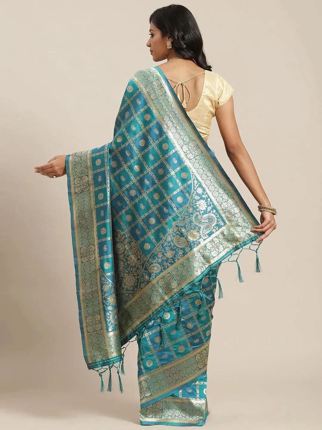 Buy Blue Woven Design Brocade Saree - 14696 | Libas Ethnic Wear Online
Buy Blue Woven Design Brocade Saree - 14696 | Libas Ethnic Wear Online