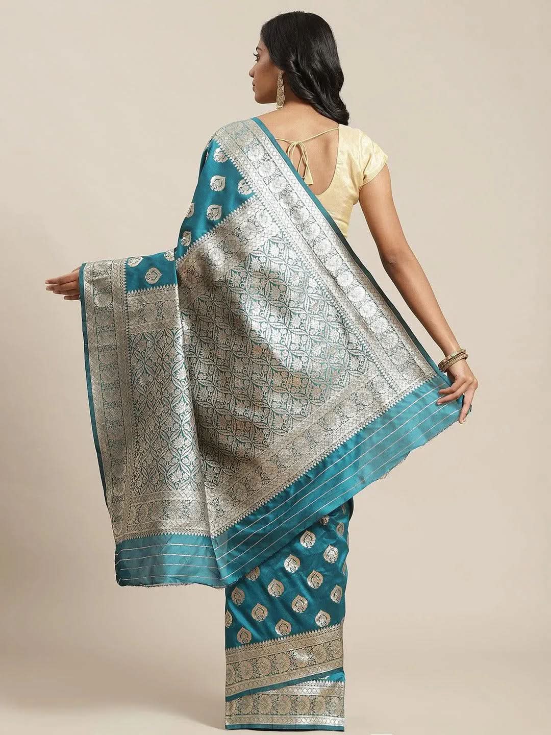 Buy Blue Woven Design Brocade Saree - 14670 | Libas Ethnic Wear Online
Buy Blue Woven Design Brocade Saree - 14670 | Libas Ethnic Wear Online