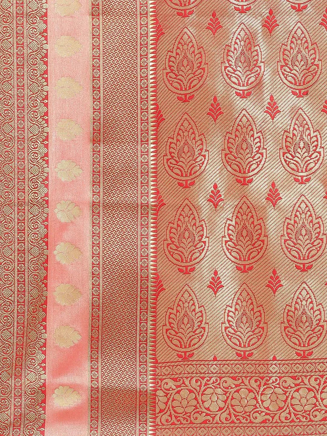 Blue Woven Design Brocade Saree - Libas