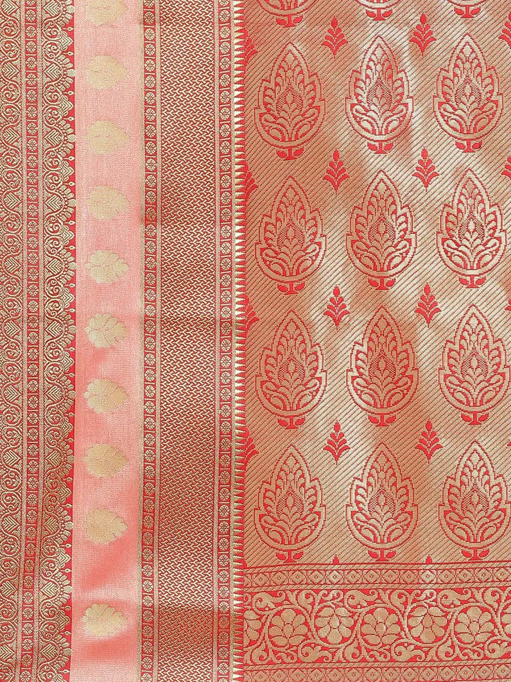 Blue Woven Design Brocade Saree - Libas