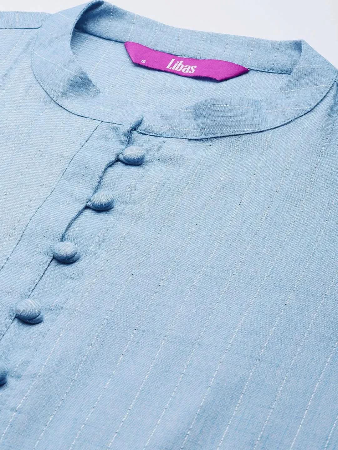 Buy Blue Woven Design Cotton Kurta - 23155O-XS | Libas Ethnic Wear Online
Buy Blue Woven Design Cotton Kurta - 23155O-XS | Libas Ethnic Wear Online