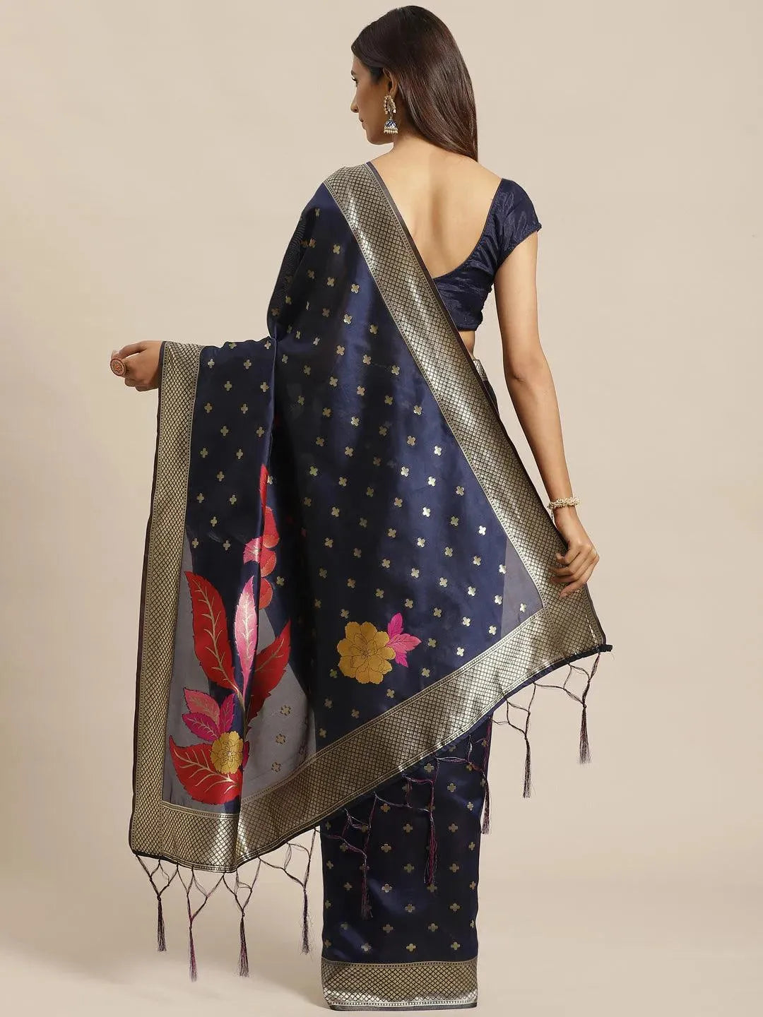 Blue Woven Design Silk Saree
Blue Woven Design Silk Saree