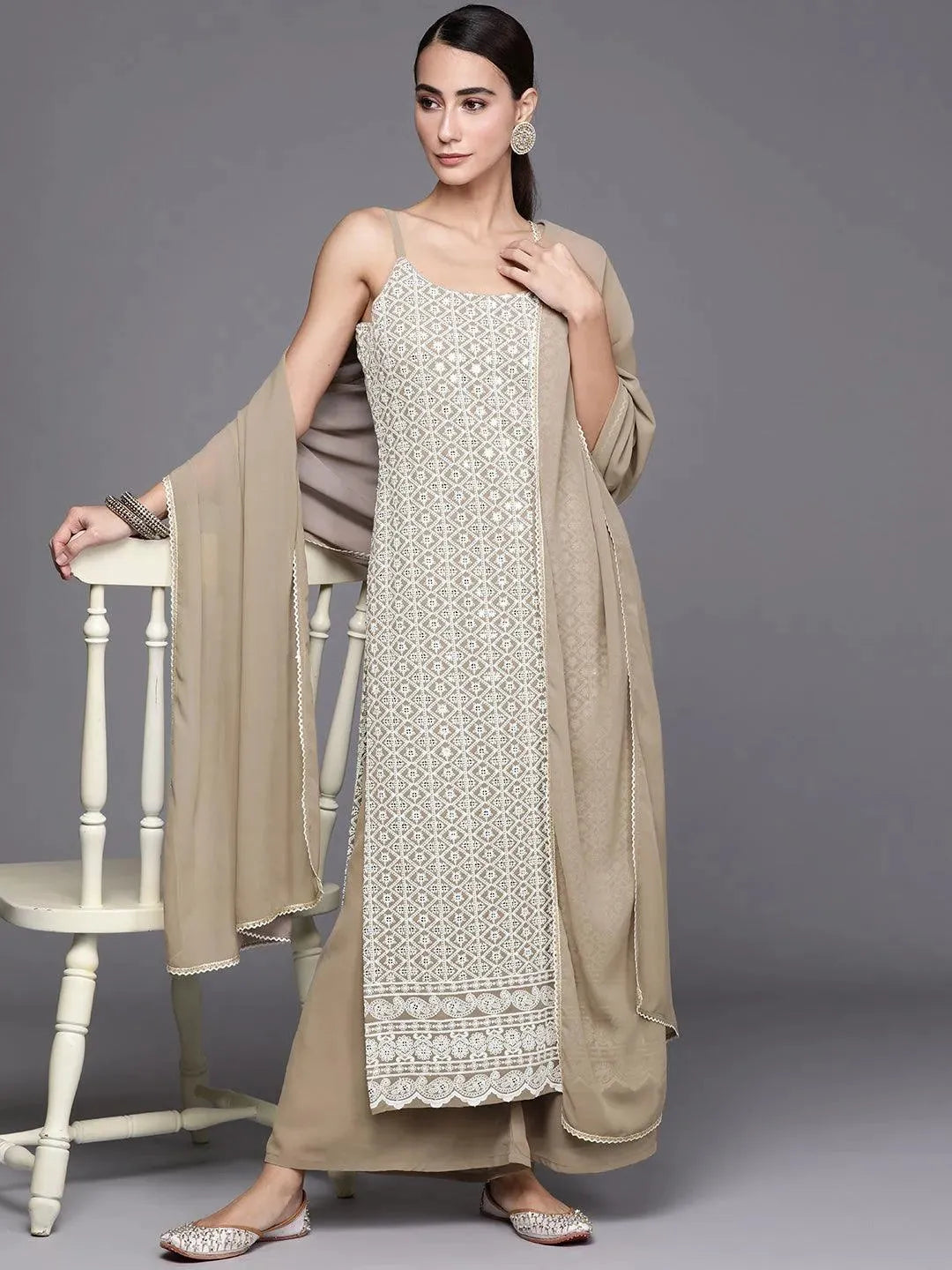 Buy Brown Embroidered Georgette Suit Set - 20306O-XS | Libas Ethnic Wear Online
Buy Brown Embroidered Georgette Suit Set - 20306O-XS | Libas Ethnic Wear Online