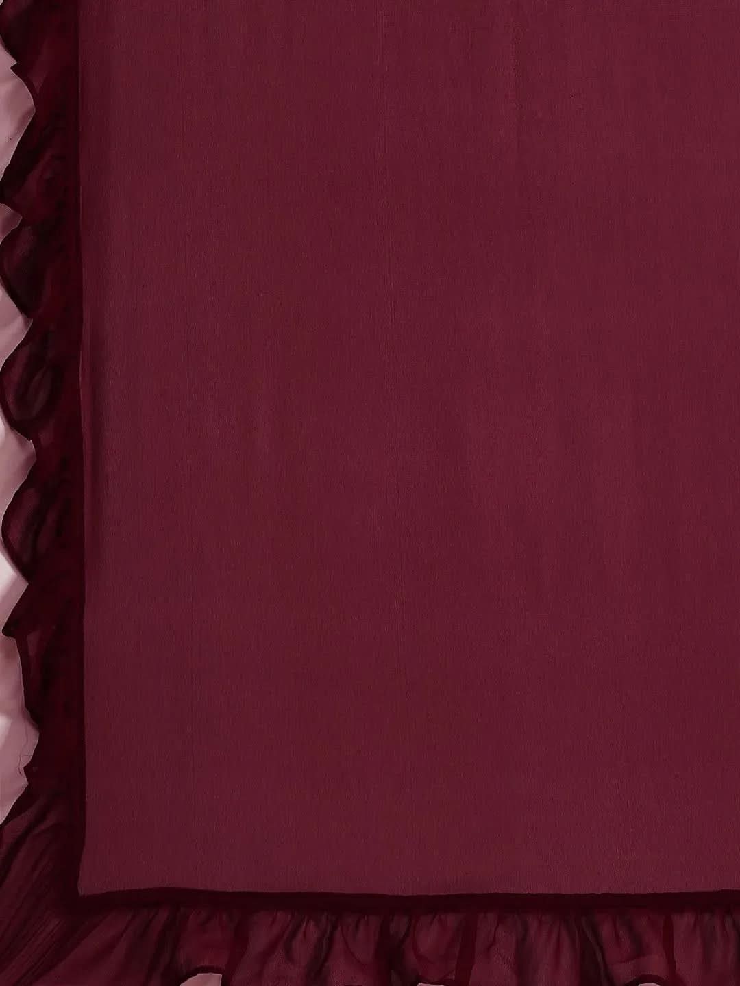 Buy Burgundy Embellished Georgette Dhoti Saree - 20237O-XXL | Libas Ethnic Wear Online
Buy Burgundy Embellished Georgette Dhoti Saree - 20237O-XXL | Libas Ethnic Wear Online
