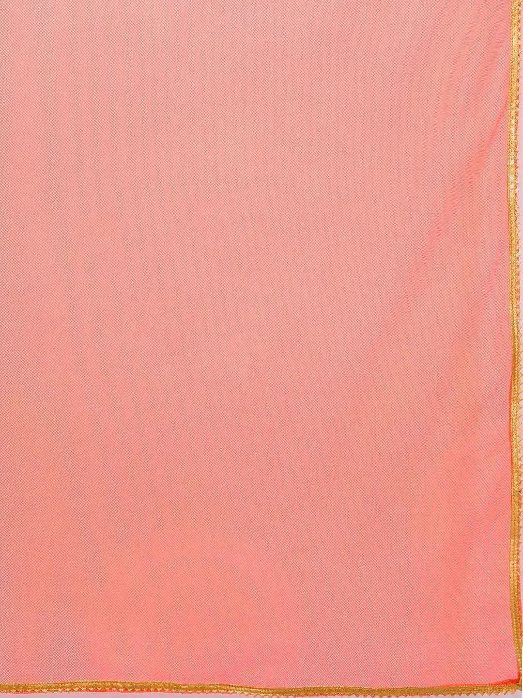 Burgundy Printed Rayon A-Line Suit Set With Trousers - Libas