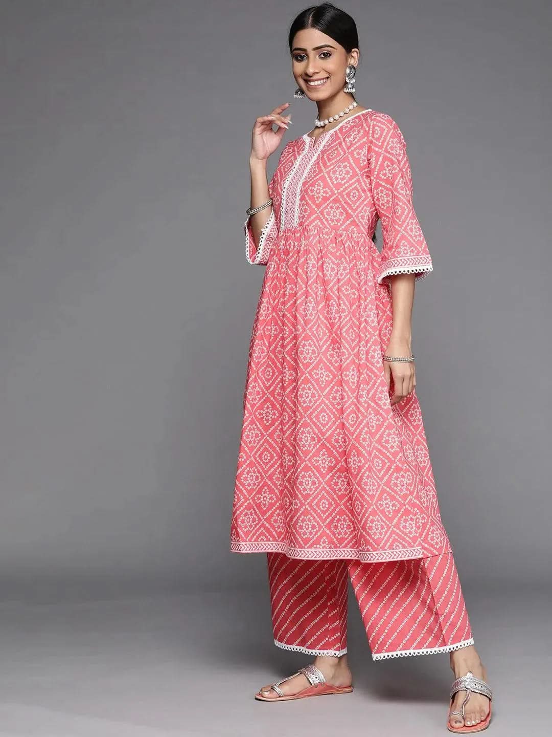 Buy Coral Printed Cotton Suit Set - 33188O- | Libas Ethnic Wear Online
Buy Coral Printed Cotton Suit Set - 33188O- | Libas Ethnic Wear Online