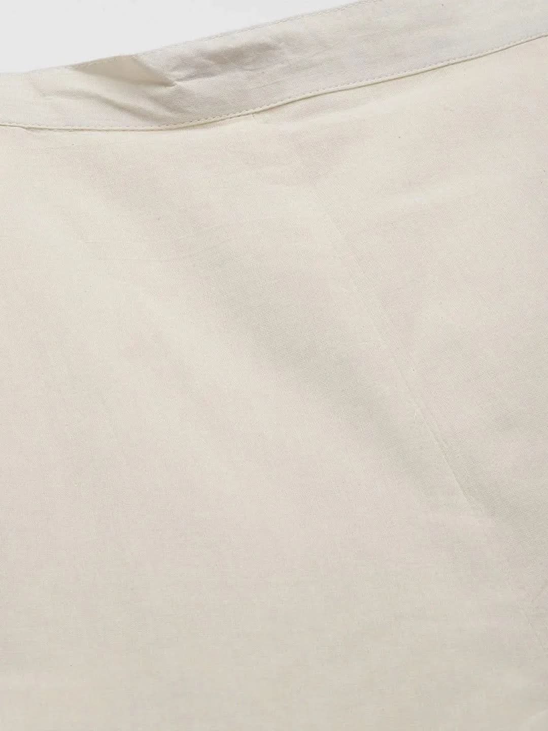 Cream Embroidered Cotton Trousers
Cream Embroidered Cotton Trousers