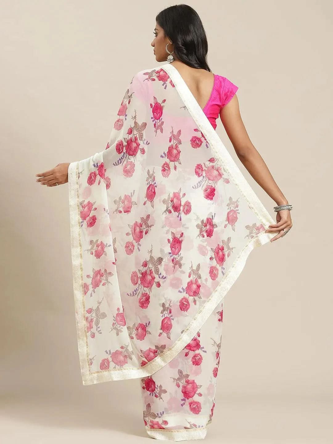 Buy Cream Printed Georgette Saree - 14648 | Libas Ethnic Wear Online
Buy Cream Printed Georgette Saree - 14648 | Libas Ethnic Wear Online