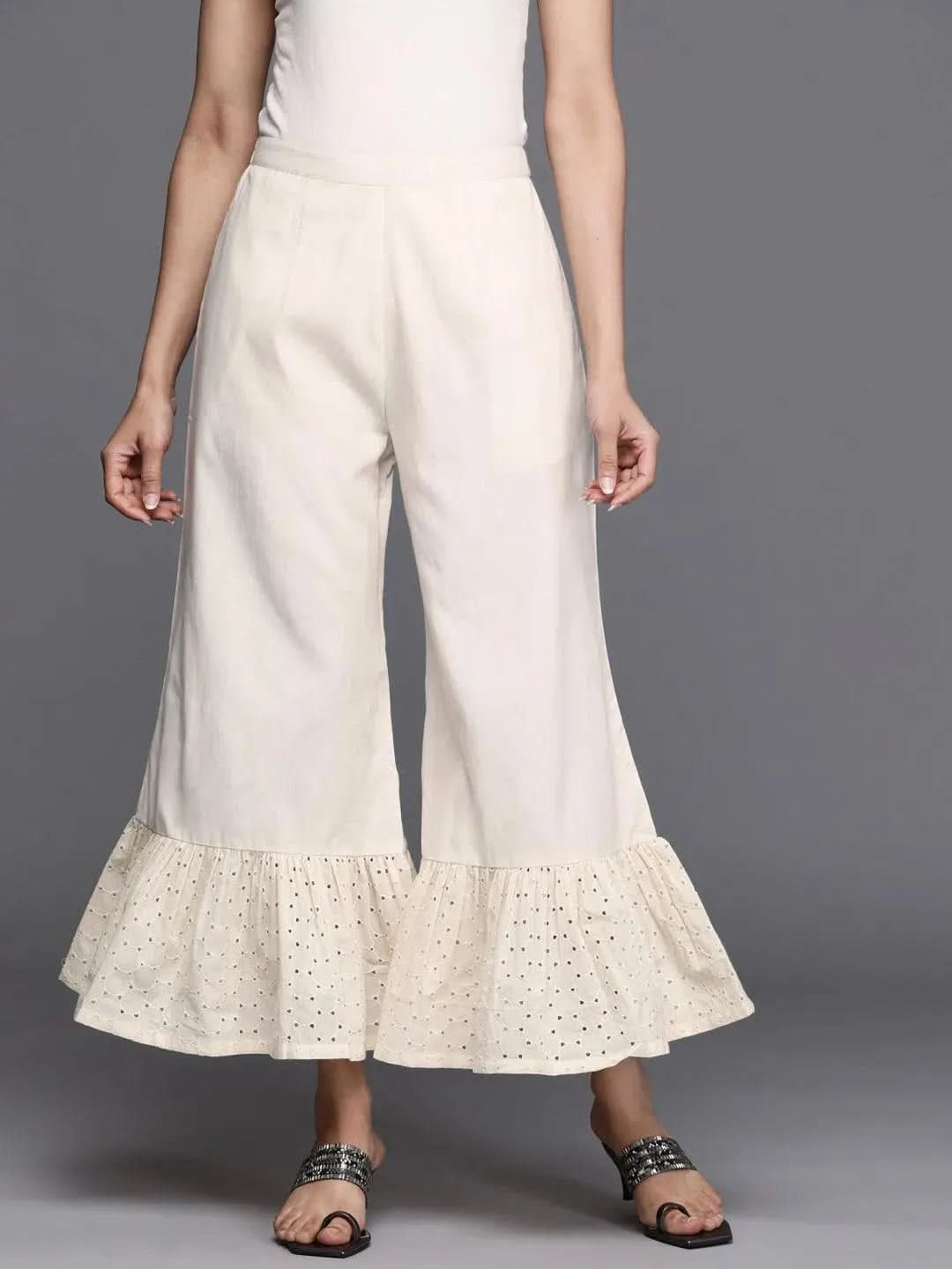 Buy Cream Solid Cotton Palazzos - PL1058O-S | Libas Ethnic Wear Online
Buy Cream Solid Cotton Palazzos - PL1058O-S | Libas Ethnic Wear Online