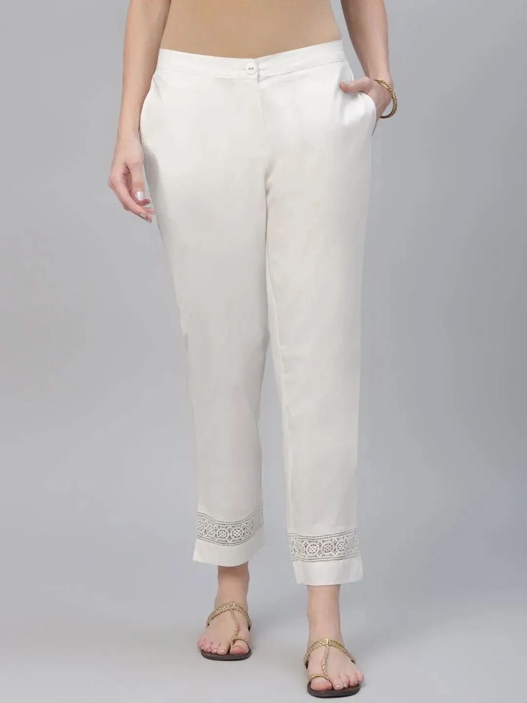 Buy Cream Solid Cotton Trousers - PL808-XL | Libas Ethnic Wear Online
Buy Cream Solid Cotton Trousers - PL808-XL | Libas Ethnic Wear Online