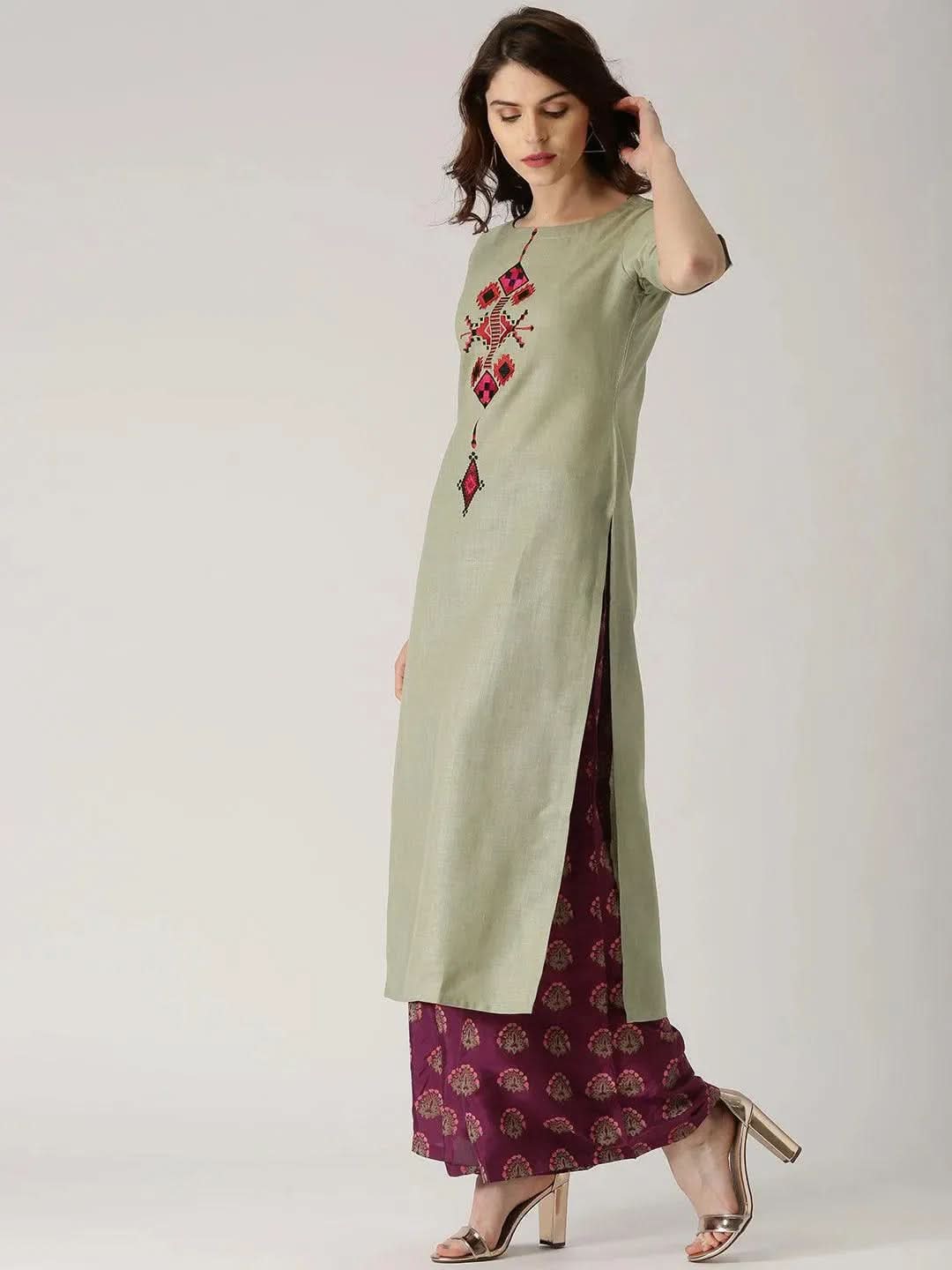 Buy Green Embroidered Cotton Kurta - 4462-XS | Libas Ethnic Wear Online
Buy Green Embroidered Cotton Kurta - 4462-XS | Libas Ethnic Wear Online
