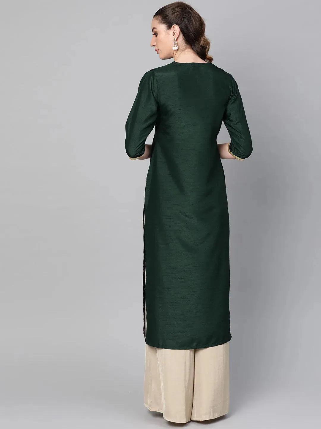 Buy Green Printed Chanderi Kurta - 8695A-XS | Libas Ethnic Wear Online
Buy Green Printed Chanderi Kurta - 8695A-XS | Libas Ethnic Wear Online