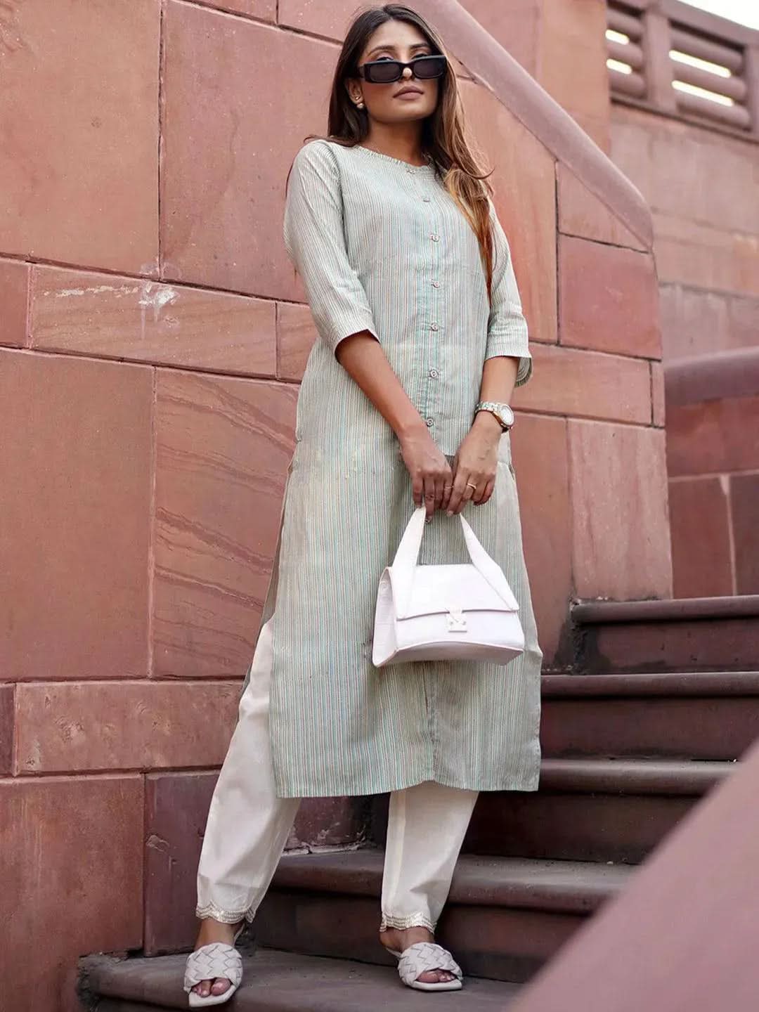 Buy Green Printed Chanderi Silk Kurta - 23178O- | Libas Ethnic Wear Online 
Buy Green Printed Chanderi Silk Kurta - 23178O- | Libas Ethnic Wear Online