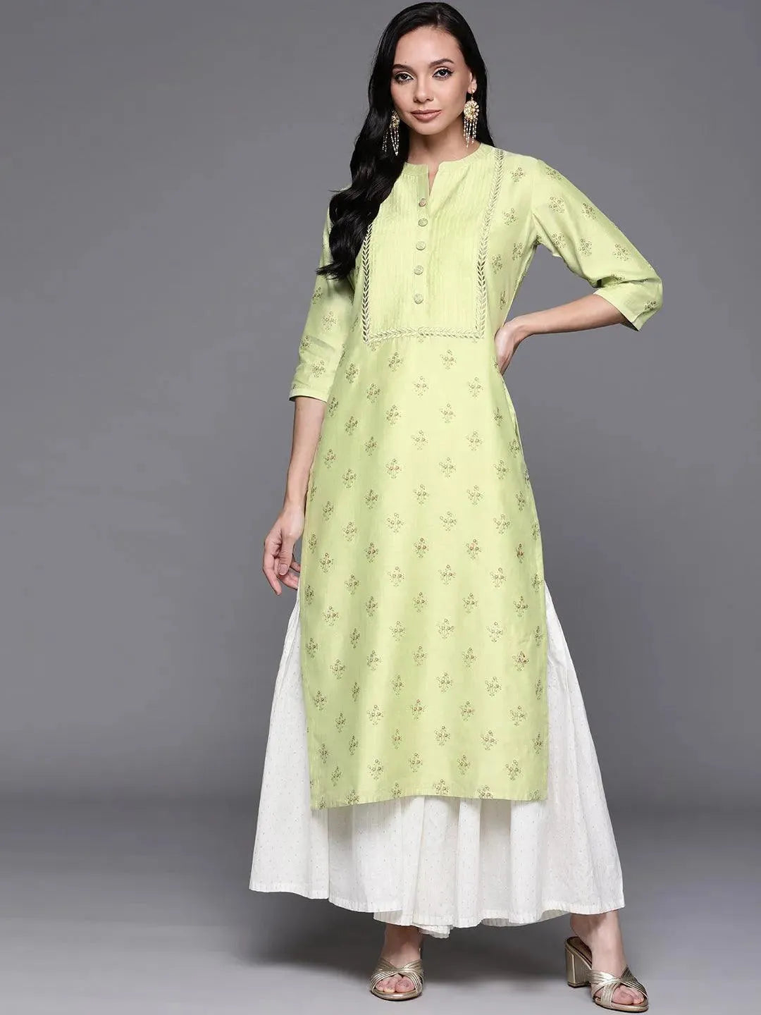 Buy Green Printed Chanderi Silk Kurta - 22118O- | Libas Ethnic Wear Online
Buy Green Printed Chanderi Silk Kurta - 22118O- | Libas Ethnic Wear Online